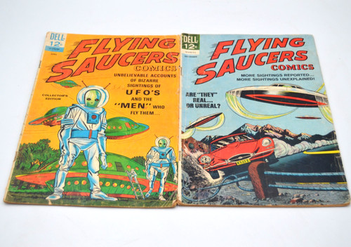 Flying saucers and 4 dell - flying,